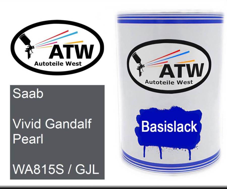 Saab, Vivid Gandalf Pearl, WA815S / GJL: 500ml Lackdose, von ATW Autoteile West.